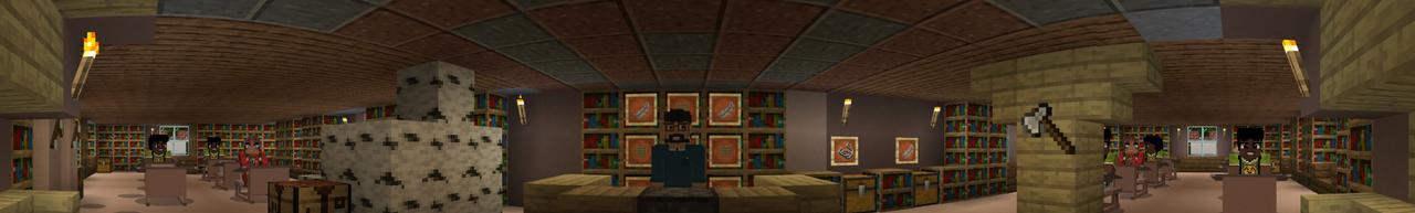 Panorama of the Minecraft Bedrock Marketplace product This Is High School created by Lifeboat.