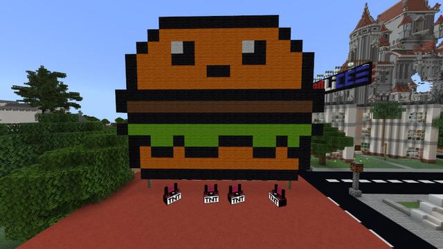 Screenshot of the Minecraft Bedrock Marketplace product TNT: Demolition City created by Lifeboat.