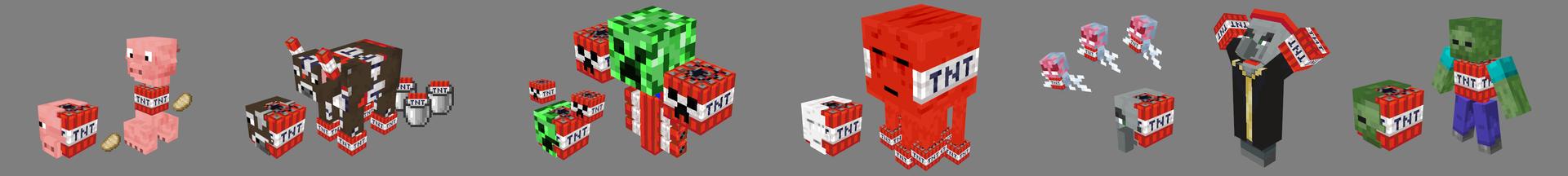 Panorama of the Minecraft Bedrock Marketplace product TNT Mob Fusion created by Lifeboat.