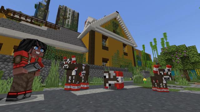 Screenshot of the Minecraft Bedrock Marketplace product TNT Mob Fusion created by Lifeboat.