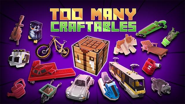 Thumbnail of the Minecraft Bedrock Marketplace product Too Many Craftables created by Lifeboat.