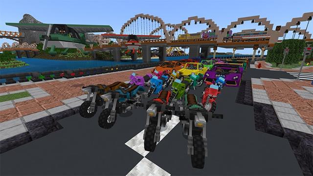 Screenshot of the Minecraft Bedrock Marketplace product Trains, Planes & Automobiles 3 created by Lifeboat.