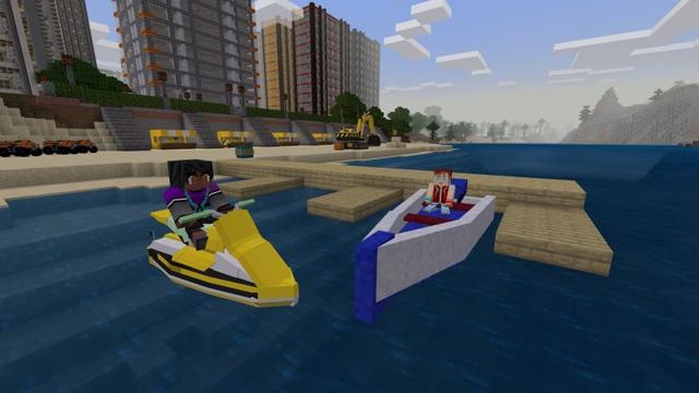 Screenshot of the Minecraft Bedrock Marketplace product Trains, Planes & Automobiles 2 created by Lifeboat.