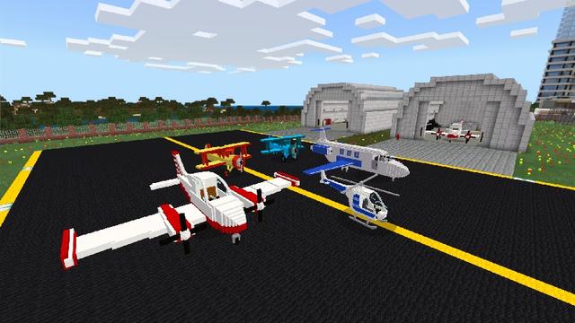 Screenshot of the Minecraft Bedrock Marketplace product Trains, Planes & Automobiles created by Lifeboat.