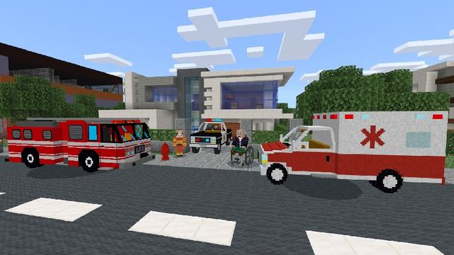Screenshot of the Minecraft Bedrock Marketplace product Trains, Planes & Automobiles created by Lifeboat.