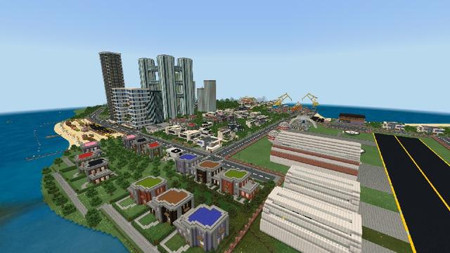 Screenshot of the Minecraft Bedrock Marketplace product Trains, Planes & Automobiles created by Lifeboat.