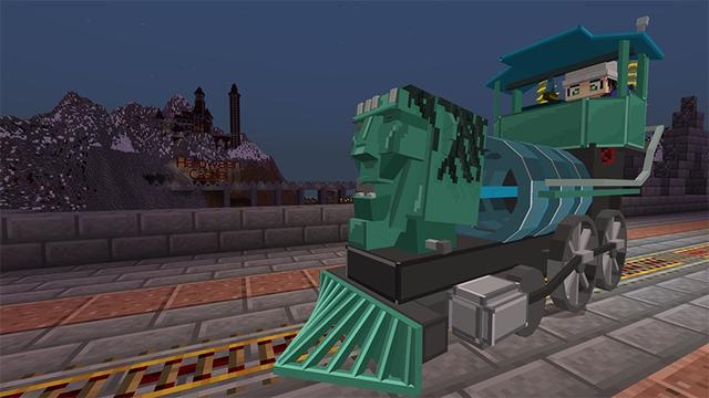 Screenshot of the Minecraft Bedrock Marketplace product Transylvania Trains created by Lifeboat.