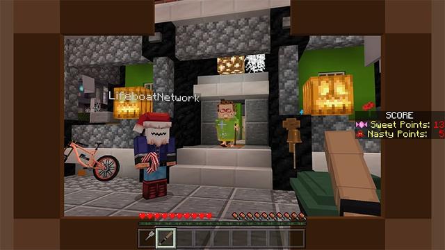 Screenshot of the Minecraft Bedrock Marketplace product Trick or Treat created by Lifeboat.