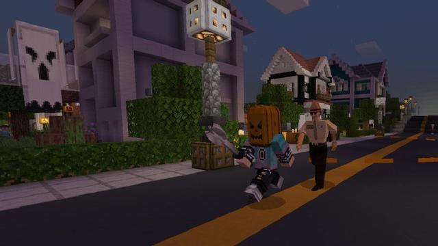 Screenshot of the Minecraft Bedrock Marketplace product Trick or Treat created by Lifeboat.