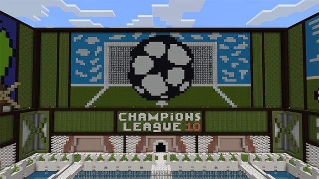 Screenshot of the Minecraft Bedrock Marketplace product Trivia Warrior: Soccer created by Lifeboat.