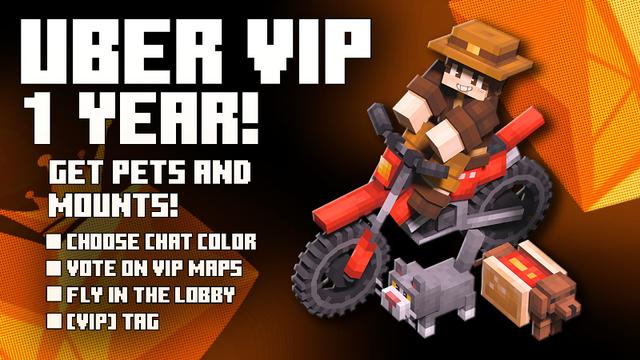 Thumbnail of the Minecraft Bedrock Marketplace product UberVIP [1 Year] created by Lifeboat.
