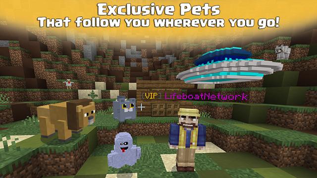 Screenshot of the Minecraft Bedrock Marketplace product UberVIP [30 Day] created by Lifeboat.