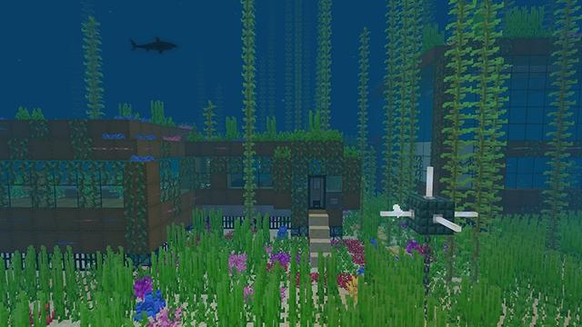 Screenshot of the Minecraft Bedrock Marketplace product Underwater Base created by Lifeboat.