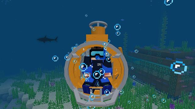 Screenshot of the Minecraft Bedrock Marketplace product Underwater Base created by Lifeboat.
