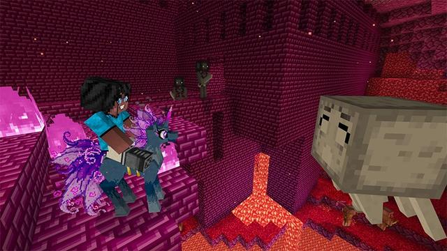 Screenshot of the Minecraft Bedrock Marketplace product Unicorn Ranch Mashup created by Lifeboat.