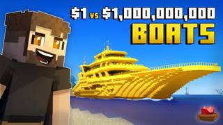 Thumbnail of the Minecraft Bedrock Marketplace product 1 $ contre 1 000 000 000 $ Bateaux created by Lifeboat.