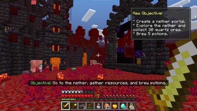 Screenshot of the Minecraft Bedrock Marketplace product $1 vs $1,000,000,000 Skyblock created by Lifeboat.