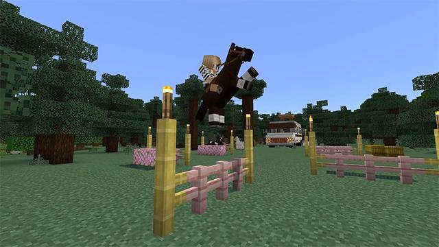 Screenshot of the Minecraft Bedrock Marketplace product $1 vs $1,000,000 Hotel created by Lifeboat.