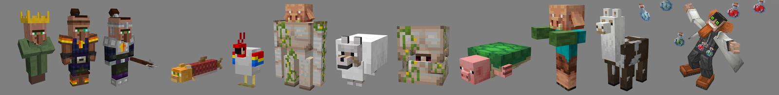 Panorama of the Minecraft Bedrock Marketplace product Villagers vs. Mob Fusions created by Lifeboat.
