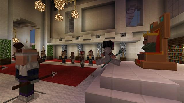 Screenshot of the Minecraft Bedrock Marketplace product Villagers vs. Wither created by Lifeboat.