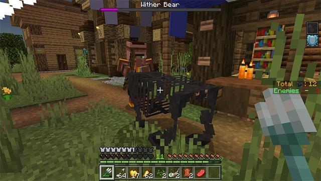 Screenshot of the Minecraft Bedrock Marketplace product Villagers vs. Wither created by Lifeboat.