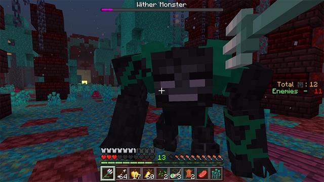 Screenshot of the Minecraft Bedrock Marketplace product Villagers vs. Wither created by Lifeboat.
