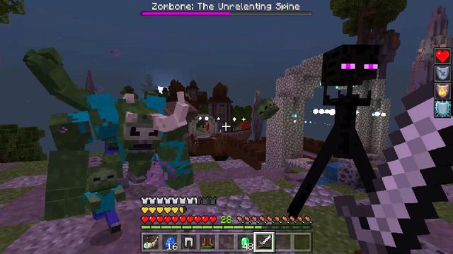 Screenshot of the Minecraft Bedrock Marketplace product Villagers vs. Zombies created by Lifeboat.