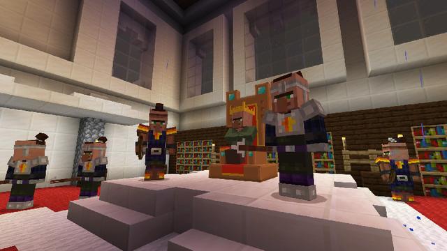 Screenshot of the Minecraft Bedrock Marketplace product Villagers vs. Zombies created by Lifeboat.