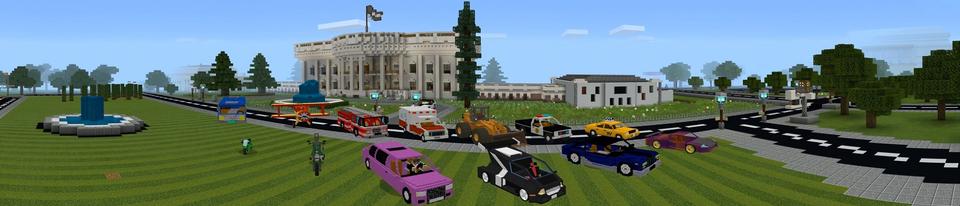 Panorama of the Minecraft Bedrock Marketplace product Washington D.C. created by Lifeboat.