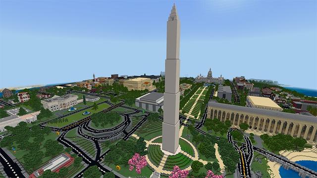 Screenshot of the Minecraft Bedrock Marketplace product Washington D.C. created by Lifeboat.
