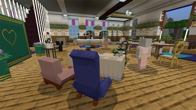 Screenshot of the Minecraft Bedrock Marketplace product Wedding Furniture created by Lifeboat.