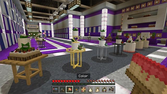 Screenshot of the Minecraft Bedrock Marketplace product Wedding Furniture created by Lifeboat.