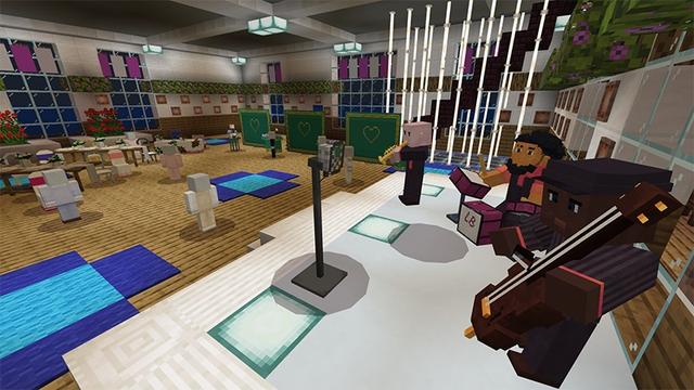 Screenshot of the Minecraft Bedrock Marketplace product Wedding Furniture created by Lifeboat.