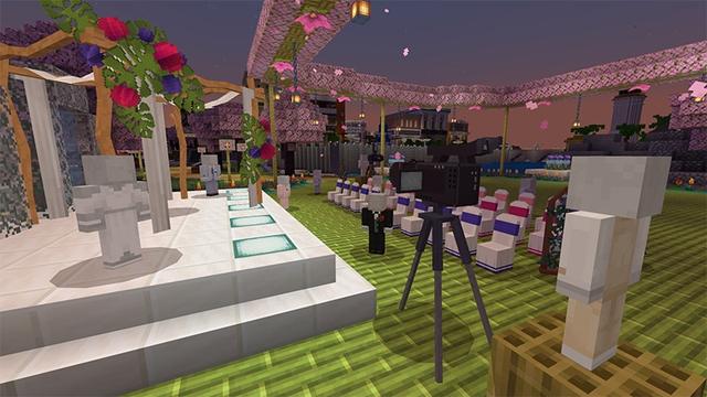 Screenshot of the Minecraft Bedrock Marketplace product Wedding Furniture created by Lifeboat.