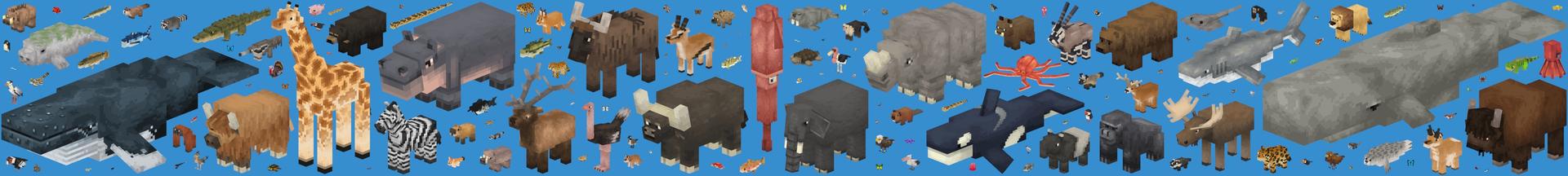 Panorama of the Minecraft Bedrock Marketplace product Wilderness Add-On created by Lifeboat.