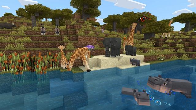 Screenshot of the Minecraft Bedrock Marketplace product Wilderness Add-On created by Lifeboat.