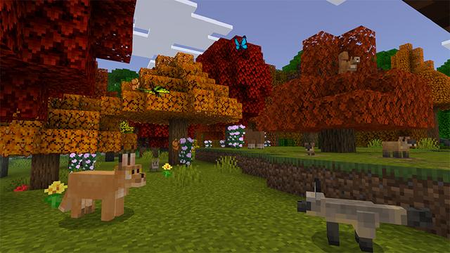 Screenshot of the Minecraft Bedrock Marketplace product Wilderness Add-On created by Lifeboat.