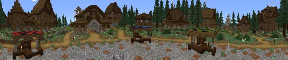 Panorama of the Minecraft Bedrock Marketplace product Windy Isles created by Lifeboat.