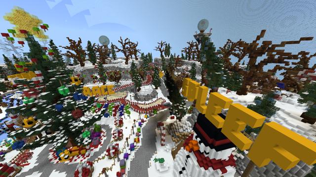 Screenshot of the Minecraft Bedrock Marketplace product Winter Festival created by Lifeboat.