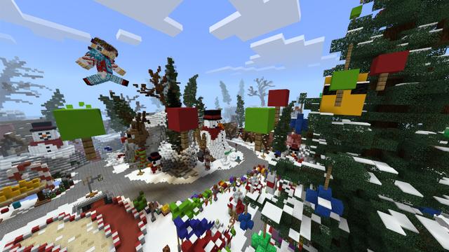 Screenshot of the Minecraft Bedrock Marketplace product Winter Festival created by Lifeboat.