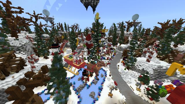 Screenshot of the Minecraft Bedrock Marketplace product Winter Festival created by Lifeboat.