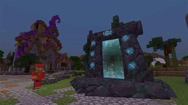 Screenshot of the Minecraft Bedrock Marketplace product Wizard Weapons created by Lifeboat.