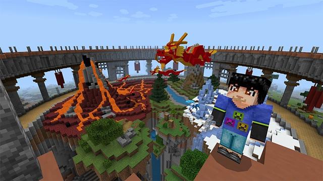 Screenshot of the Minecraft Bedrock Marketplace product Wizard Weapons created by Lifeboat.