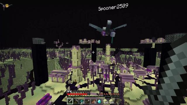 Screenshot of the Minecraft Bedrock Marketplace product World's Largest End City created by Lifeboat.