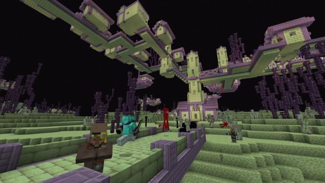 Screenshot of the Minecraft Bedrock Marketplace product World's Largest End City created by Lifeboat.