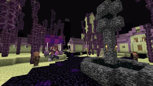 Screenshot of the Minecraft Bedrock Marketplace product World's Largest End City created by Lifeboat.