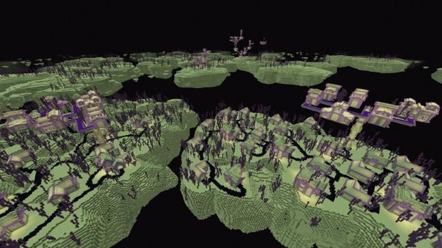 Screenshot of the Minecraft Bedrock Marketplace product World's Largest End City created by Lifeboat.