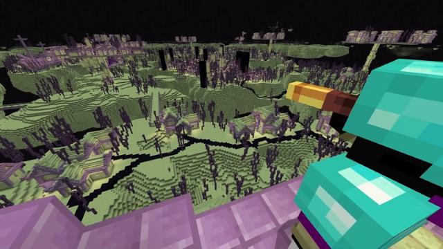 Screenshot of the Minecraft Bedrock Marketplace product World's Largest End City created by Lifeboat.