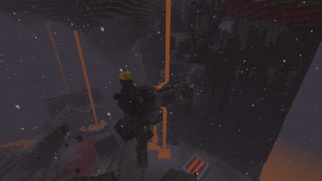 Screenshot of the Minecraft Bedrock Marketplace product World's Largest Nether Village created by Lifeboat.