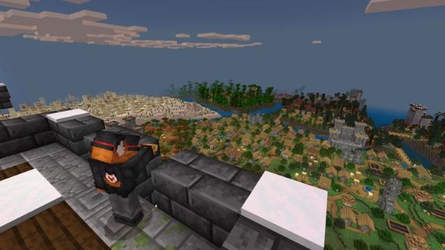 Screenshot of the Minecraft Bedrock Marketplace product World's Largest Village created by Lifeboat.
